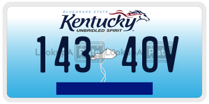 14340V  license plate in KY