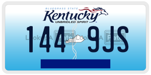 1449JS  license plate in KY
