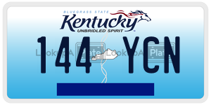 144YCN  license plate in KY