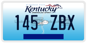 145ZBX  license plate in KY