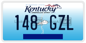 148GZL  license plate in KY