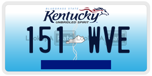 151WVE  license plate in KY