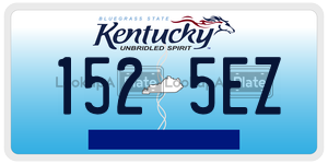 1525EZ license plate in Kentucky