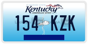 154KZK  license plate in KY
