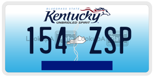 154ZSP  license plate in KY
