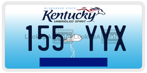 155YYX  license plate in KY