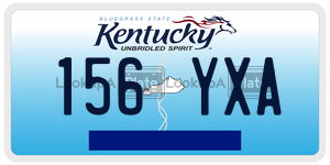 156YXA  license plate in KY