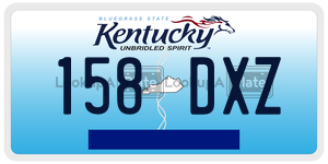 158DXZ  license plate in KY