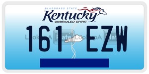 161EZW  license plate in KY