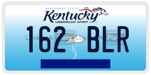 162BLR  license plate in KY