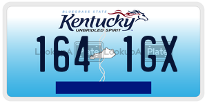 1641GX  license plate in KY