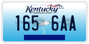 1656AA  license plate in KY