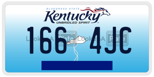 1664JC  license plate in KY