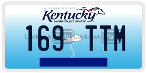 169TTM  license plate in KY
