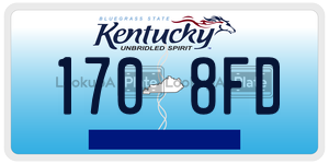 1708FD license plate in Kentucky