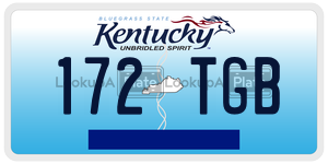 172TGB  license plate in KY
