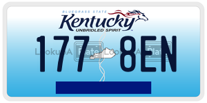 1778EN license plate in Kentucky