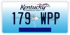179WPP license plate in Kentucky