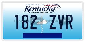 182ZVR  license plate in KY