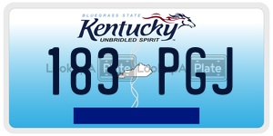 183PGJ  license plate in KY