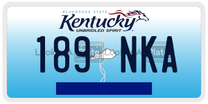 189NKA  license plate in KY