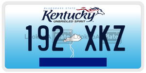 192XKZ  license plate in KY