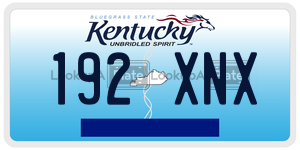 192XNX  license plate in KY