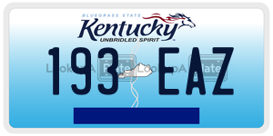 193EAZ  license plate in KY