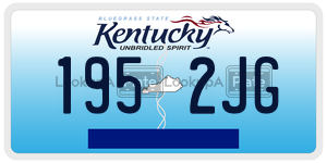 1952JG license plate in Kentucky