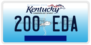 200EDA  license plate in KY
