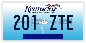 201ZTE license plate in Kentucky