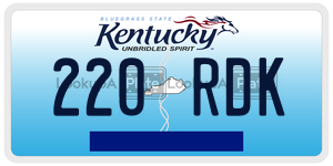220RDK  license plate in KY