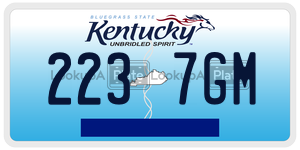 2237GM  license plate in KY