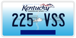 225VSS  license plate in KY