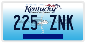 225ZNK  license plate in KY