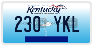 230YKL  license plate in KY