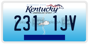 2311JV  license plate in KY