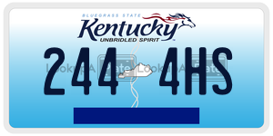 2444HS  license plate in KY