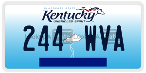 244WVA  license plate in KY