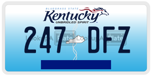 247DFZ  license plate in KY