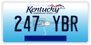 247YBR  license plate in KY