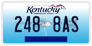 2488AS  license plate in KY