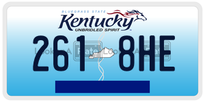 2618HE  license plate in KY