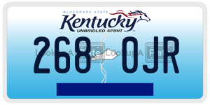 2680JR license plate in Kentucky