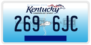 2696JC  license plate in KY