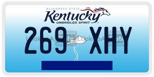 269XHY  license plate in KY