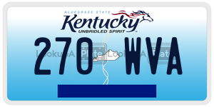 270WVA  license plate in KY