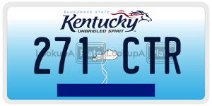 271CTR  license plate in KY