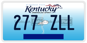 277ZLL  license plate in KY