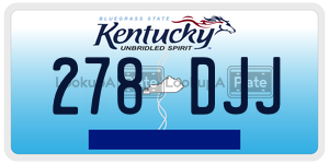 278DJJ  license plate in KY